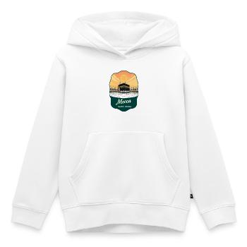 Mecca Kaaba Vintage Sunset Travel Abzeichen - Kinder Premium Organic Hoodie - Weiß - Vorne - AI Model Kid Female (0cm)