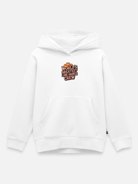 Worlds Greatest Line Dance Crew - Kinder Premium Organic Hoodie - Weiß