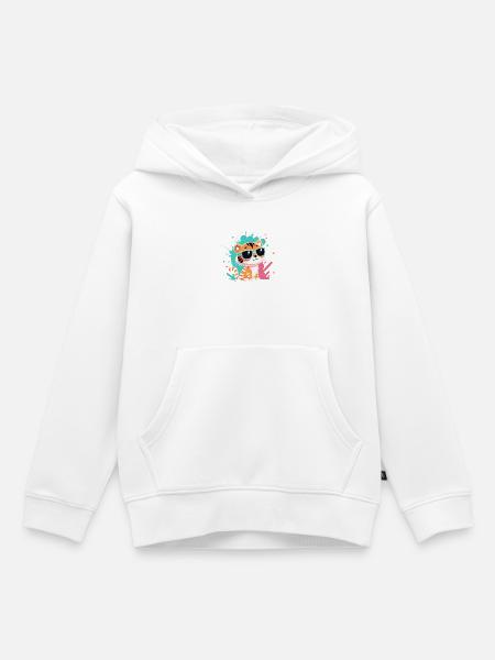 Tiger Chic bunte Sonnenbrillen - Kinder Premium Organic Hoodie - Weiß