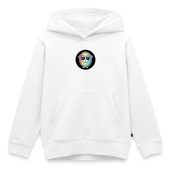 Schicke Regenbogen-Schafsbrille - Kinder Premium Organic Hoodie - Weiß - Vorne - AI Model Kid Female (0cm)