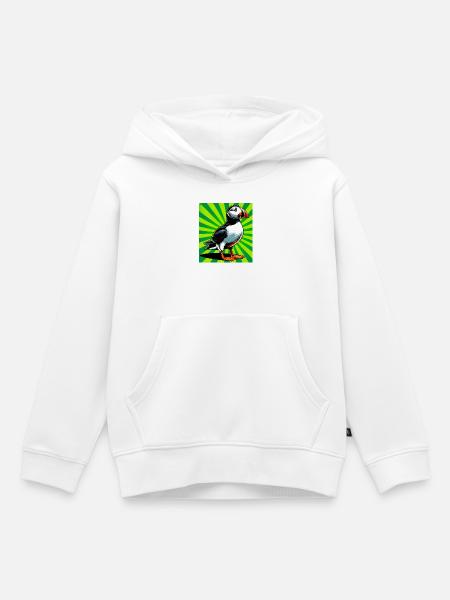 Papageitaucher - Kinder Premium Organic Hoodie - Weiß