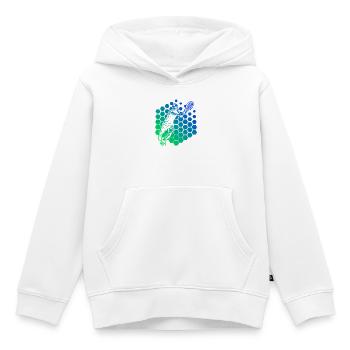 Geschenkidee für einen Tennis mit Tennis - Kinder Premium Organic Hoodie - Weiß - Vorne - AI Model Kid Female (0cm)