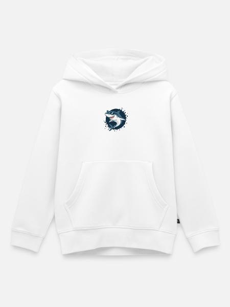 Shark Stylish Sonnenbrille - Kinder Premium Organic Hoodie - Weiß