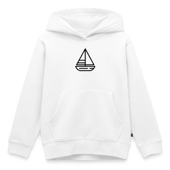 Segelschiff - Kinder Premium Organic Hoodie - Weiß - Vorne - AI Model Kid Female (0cm)