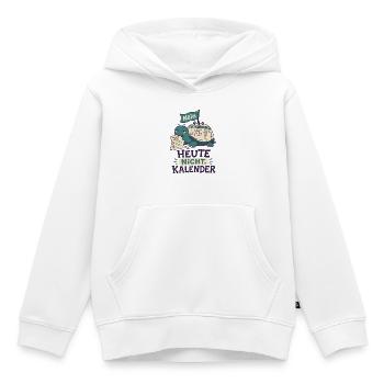 Heute nicht Kalender - Kinder Premium Organic Hoodie - Weiß - Vorne - AI Model Kid Female (0cm)