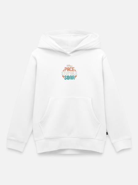 Pace Stumble Soar — Bunte Motivation - Kinder Premium Organic Hoodie - Weiß