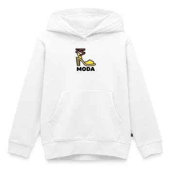 Chaussures à talons hauts Moda Italie Fashion Vacation - Sweat Premium à capuche enfant bio - blanc - Devant - AI Model Kid Female (0cm)