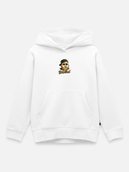 Baby Cool Bling HipHop - Kinder Premium Organic Hoodie - Weiß