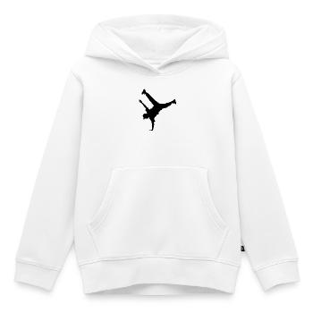 Geschenkidee für einen Hip-Hop-Tänzer mit B-Boying - Kinder Premium Organic Hoodie - Weiß - Vorne - AI Model Kid Female (0cm)
