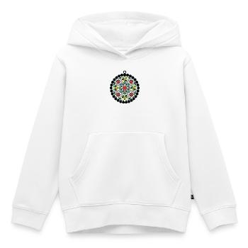 Jewels of Kabylia - Kids Premium Organic Hoodie - white - Front - AI Model Kid Female (0cm)