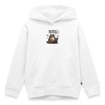 Chat-Desktop-Überlebenden-Deadline - Kinder Premium Organic Hoodie - Weiß - Vorne - AI Model Kid Female (0cm)
