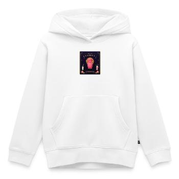 Mondnacht Snack Königlicher Bär - Kinder Premium Organic Hoodie - Weiß - Vorne - AI Model Kid Female (0cm)