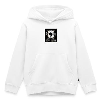 Motif de course de gorille d’endurance - Sweat Premium à capuche enfant bio - blanc - Devant - AI Model Kid Female (0cm)