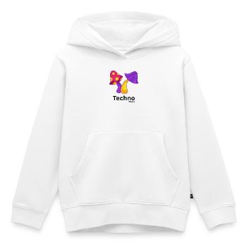 Pop Art du Trio Champignons Vivants - Sweat Premium à capuche enfant bio - blanc - Devant - AI Model Kid Female (0cm)