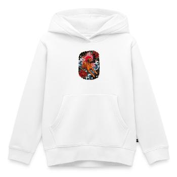 Rhodesian Ridgeback im Japan Tattoo Stil - Kinder Premium Organic Hoodie - Weiß - Vorne - AI Model Kid Female (0cm)