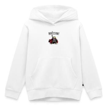 Hourra Chevalier Grenouille médiévale - Sweat Premium à capuche enfant bio - blanc - Devant - AI Model Kid Female (0cm)