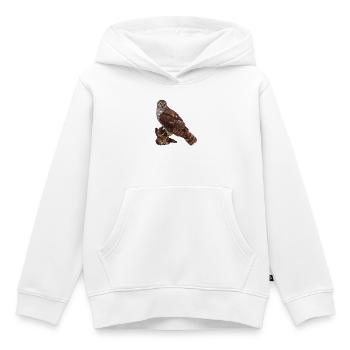 Falcon with sparrow - Kids Premium Organic Hoodie - white - Front - AI Model Kid Female (0cm)