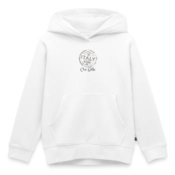 Vintage Italy Stamp Rome Travel - Kids Premium Organic Hoodie - white - Front - AI Model Kid Female (0cm)