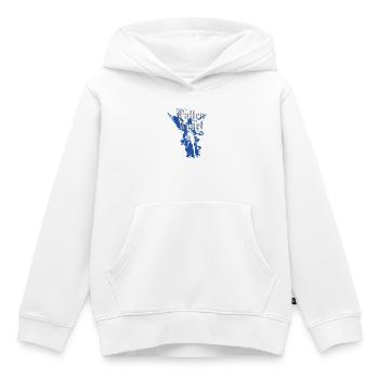 Ange déchu - Sweat Premium à capuche enfant bio - blanc - Devant - AI Model Kid Female (0cm)