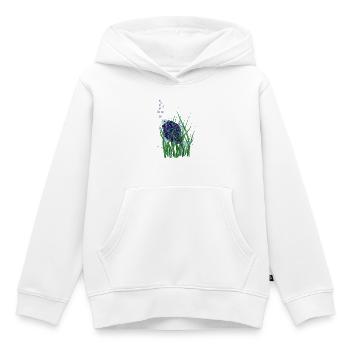 Abstrakter Fisch im Unterwasser Seegras Design - Kinder Premium Organic Hoodie - Weiß - Vorne - AI Model Kid Female (0cm)