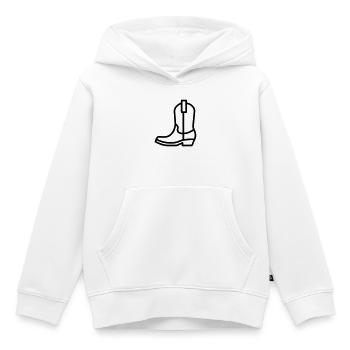Stiefel - Kinder Premium Organic Hoodie - Weiß - Vorne - AI Model Kid Female (0cm)