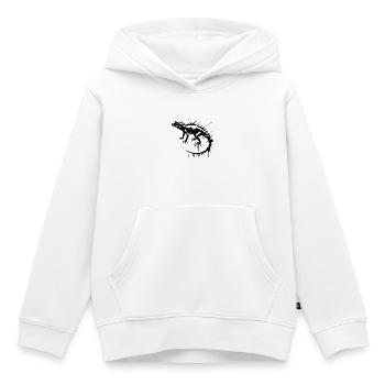 Black Lizard Splash-Chart - Kinder Premium Organic Hoodie - Weiß - Vorne - AI Model Kid Female (0cm)