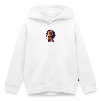 Schmetterlingsblüten Traum - Kinder Premium Organic Hoodie - Weiß - Vorne - AI Model Kid Female (0cm)