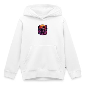 Workout - Kids Premium Organic Hoodie - white - Front - AI Model Kid Female (0cm)