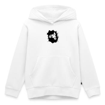 Motocross Klecks - Kinder Premium Organic Hoodie - Weiß - Vorne - AI Model Kid Female (0cm)
