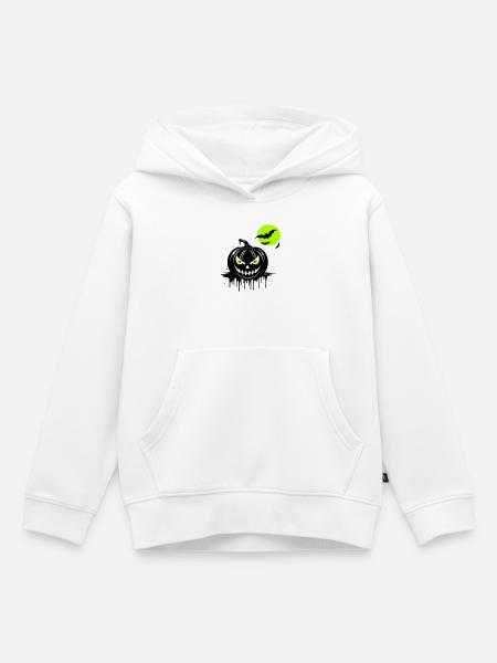 Happy Halloween - Kinder Premium Organic Hoodie - Weiß