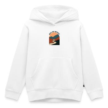 Nicht im Amt: Die krumme Straße in den Bergen - Kinder Premium Organic Hoodie - Weiß - Vorne - AI Model Kid Female (0cm)