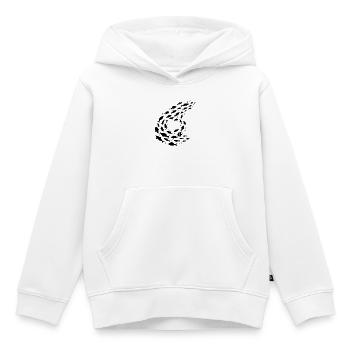 Fischschwarm Unterwasser Silhouette - Kinder Premium Organic Hoodie - Weiß - Vorne - AI Model Kid Female (0cm)