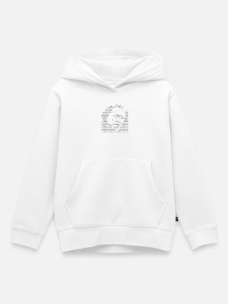 Charles Bukowski ASCII-Kunst - Kinder Premium Organic Hoodie - Weiß