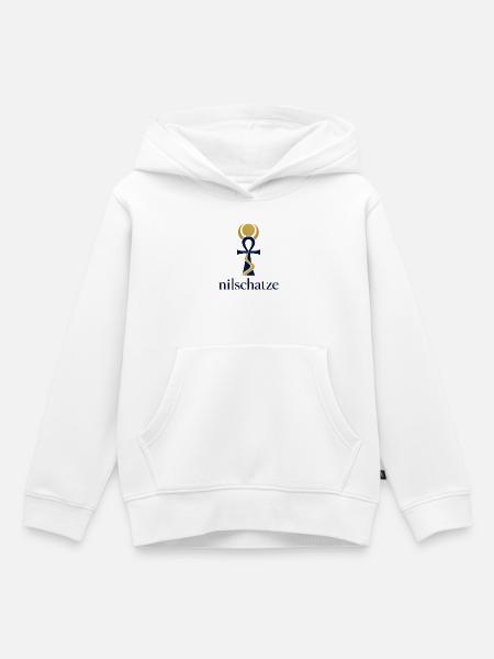 Nilschätze Ankh Logo Design - Kinder Premium Organic Hoodie - Weiß