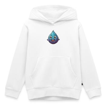 Fröhlicher Wassertropfen Cartoon - Kinder Premium Organic Hoodie - Weiß - Vorne - AI Model Kid Female (0cm)