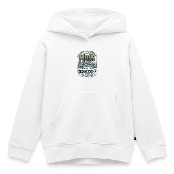 Moin Spruch Vintage – Norddeutscher Humor Anker - Kinder Premium Organic Hoodie - Weiß - Vorne - AI Model Kid Female (0cm)