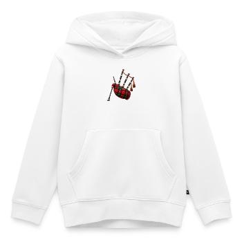 Keltischer Dudelsacktartan - Kinder Premium Organic Hoodie - Weiß - Vorne - AI Model Kid Female (0cm)