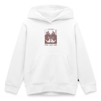 System Reboot Skyline - Kinder Premium Organic Hoodie - Weiß - Vorne - AI Model Kid Female (0cm)