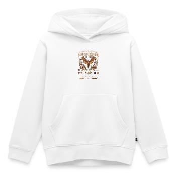 Mitternachtsherbarium Falter Flora - Kinder Premium Organic Hoodie - Weiß - Vorne - AI Model Kid Female (0cm)
