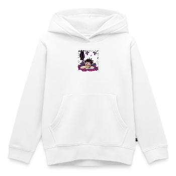 Raffael's Teuflischer Nachttraum nit Fledermaus - Kinder Premium Organic Hoodie - Weiß - Vorne - AI Model Kid Female (0cm)