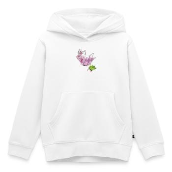 Blüte mit Insekt - Kinder Premium Organic Hoodie - Weiß - Vorne - AI Model Kid Female (0cm)