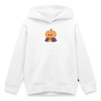 Chibi Kürbis-Cape-Plüsch - Kinder Premium Organic Hoodie - Weiß - Vorne - AI Model Kid Female (0cm)