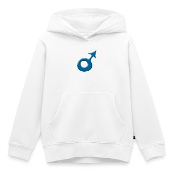 Garçon - Sweat Premium à capuche enfant bio - blanc - Devant - AI Model Kid Female (0cm)