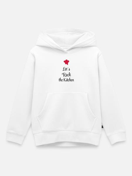 Koch - Kinder Premium Organic Hoodie - Weiß
