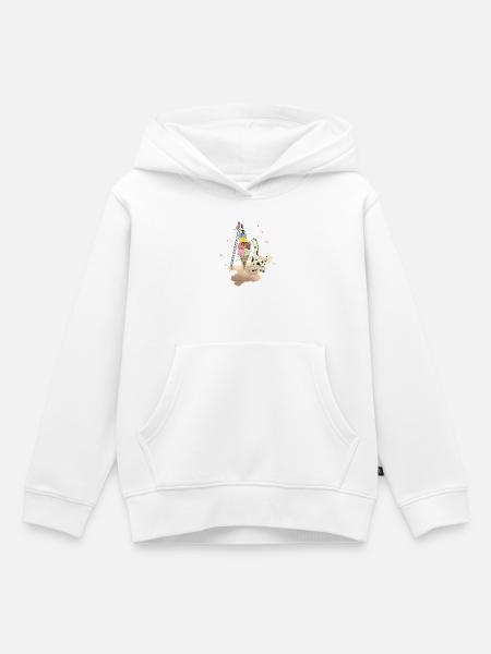 Wildlife Icecream - Sweat Premium à capuche enfant bio - blanc
