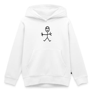 comic - Kinder Premium Organic Hoodie - Weiß - Vorne - AI Model Kid Female (0cm)
