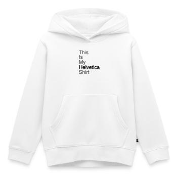 Typografie Shirt Grafikdesign Geschenkindee - Kinder Premium Organic Hoodie - Weiß - Vorne - AI Model Kid Female (0cm)