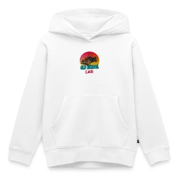 Old School Car Vintage / Geschenk Oldtimer Auto - Kinder Premium Organic Hoodie - Weiß - Vorne - AI Model Kid Female (0cm)