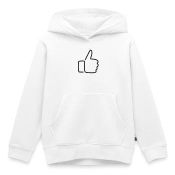 Daumen hoch! - Kinder Premium Organic Hoodie - Weiß - Vorne - AI Model Kid Female (0cm)