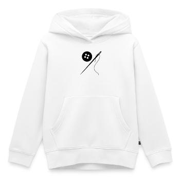 cutter - Kids Premium Organic Hoodie - white - Front - AI Model Kid Female (0cm)